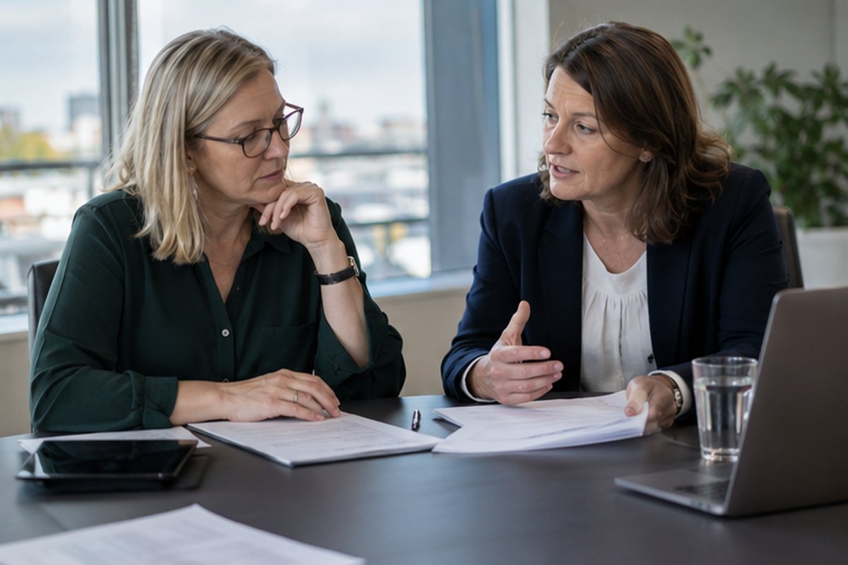 Company directors comparing commercial energy contract offers, relevant to deemed and out-of-contract business energy rates
